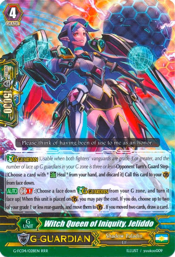 Witch Queen of Iniquity, Jeliddo - RRR (G-FC04/028EN)