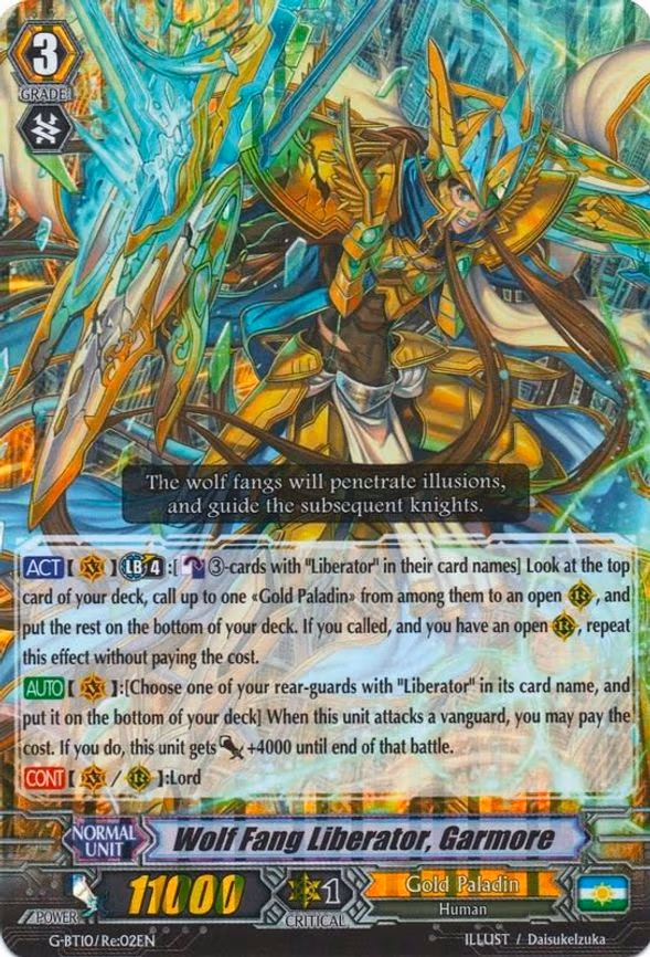 Wolf Fang Liberator, Garmore - RRR (G-BT10/Re:02EN)