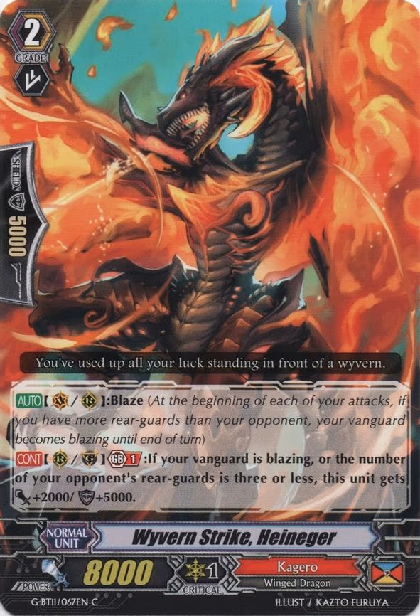 Wyvern Strike, Heineger - C (G-BT11/067EN)