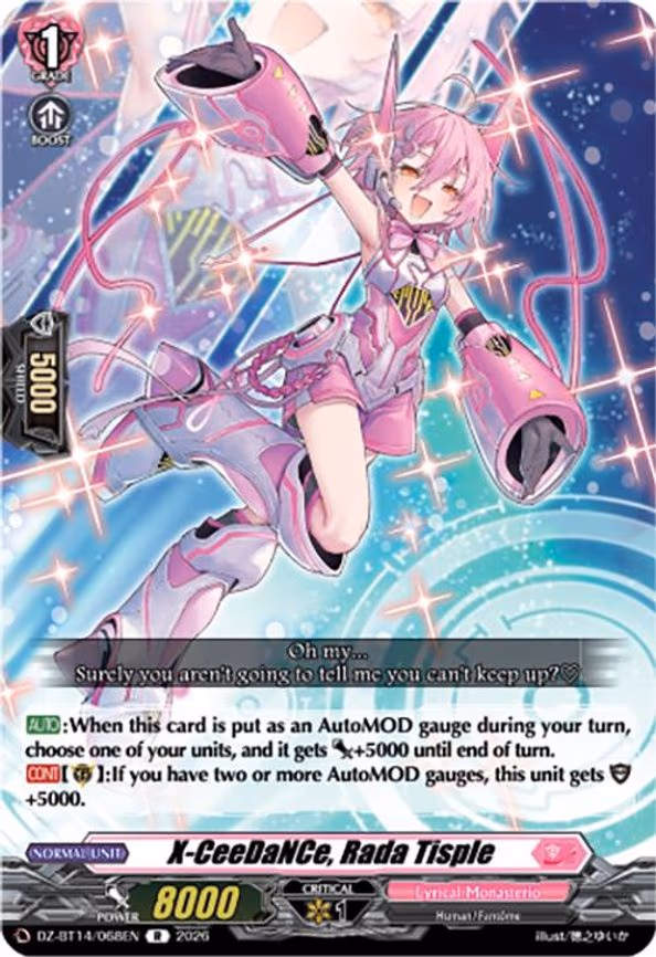X-CeeDaNCe, Rada Tisple - R (DZ-BT14/068EN)