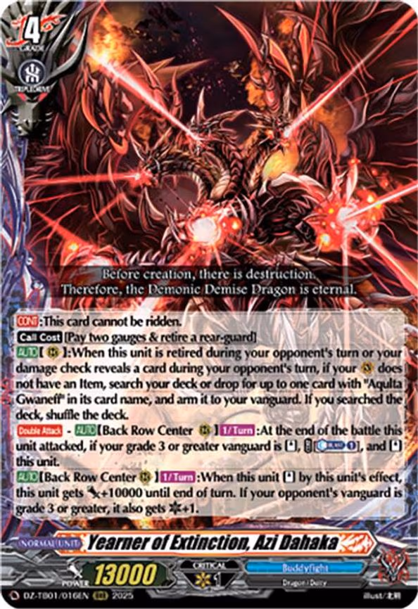 Yearner of Extinction, Azi Dahaka - RRR (DZ-TB01/016EN)