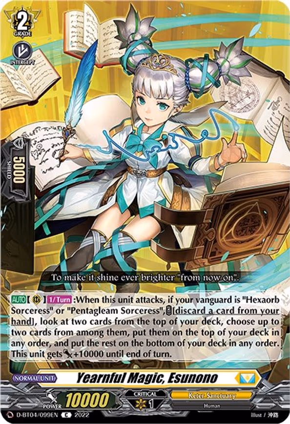 Yearnful Magic, Esunono - C (D-BT04/099EN)