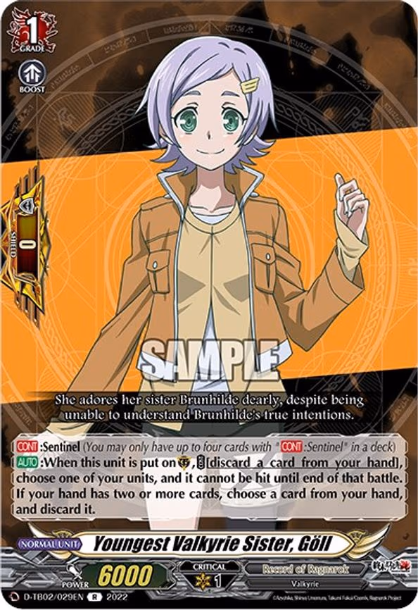 Youngest Valkyrie Sister, Goll - R (D-TB02/029EN)