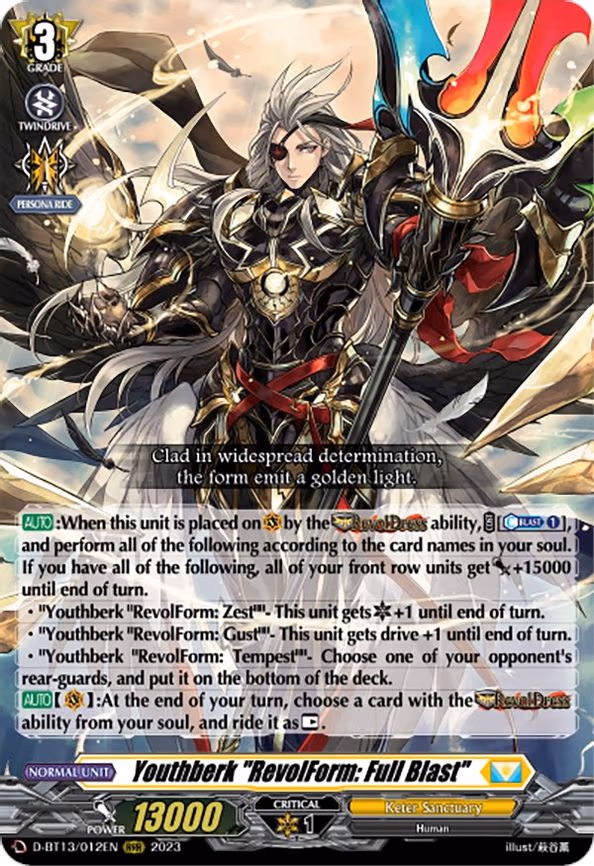 Youthberk "RevolForm: Full Blast" - RRR (D-BT13/012EN)