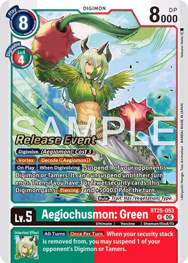 Aegiochusmon: Green