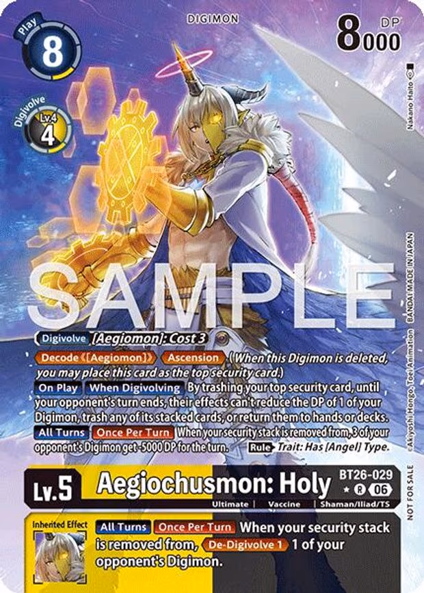 Aegiochusmon: Holy - Rare (BT26-029 R)