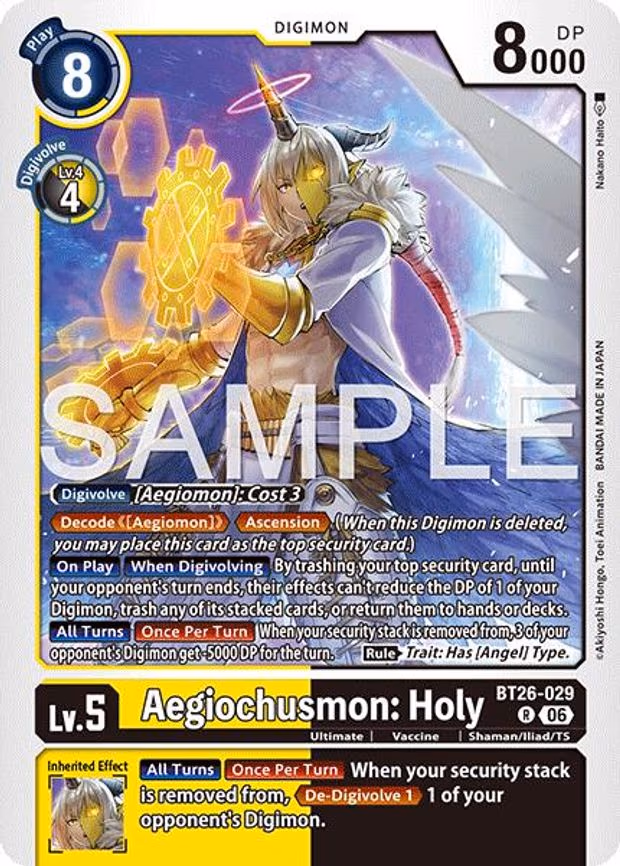 Aegiochusmon: Holy - Rare (BT26-029 R)