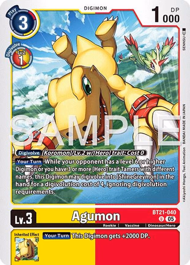 Agumon - BT21-040 (Reprint)