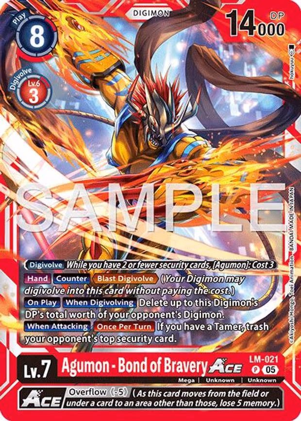 Agumon - Bond of Bravery ACE (Reprint)