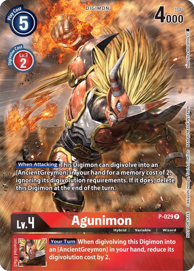 Agunimon - P-029 (2nd Anniversary Frontier Card)