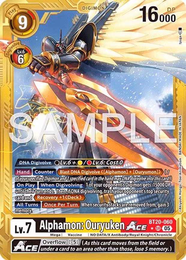 Alphamon: Ouryuken ACE (Gold Border)