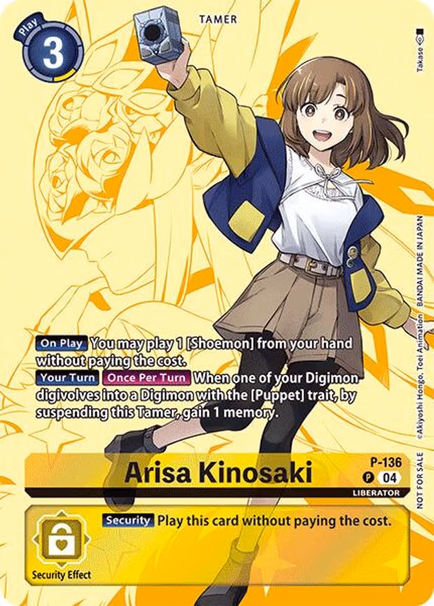 Arisa Kinosaki (Digimon Liberator D-Storage Set) - Promo (P-136 P)