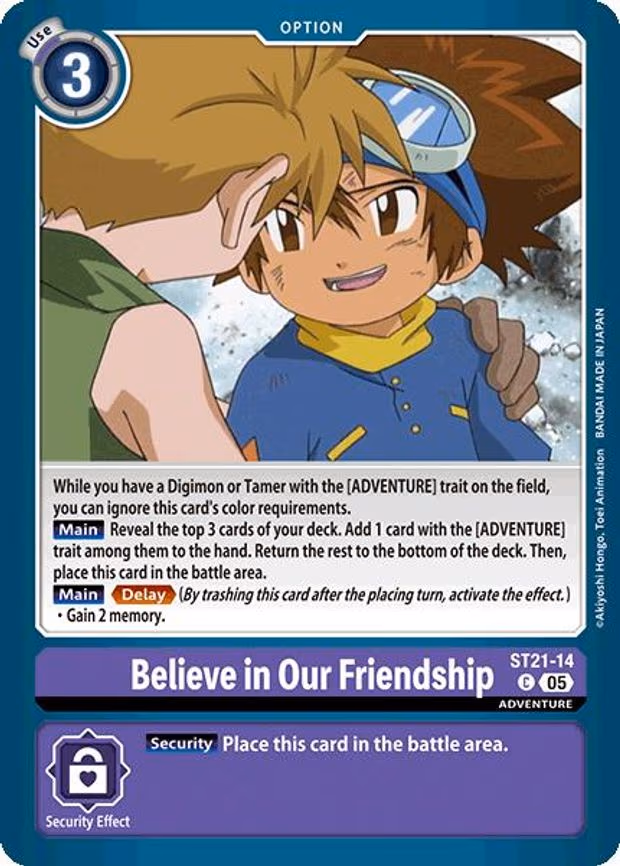 Believe in Our Friendship