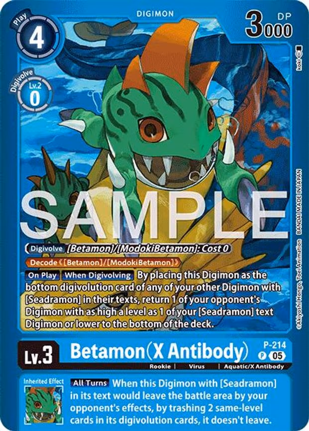 Betamon (X Antibody) - Promo (P - 214 P)