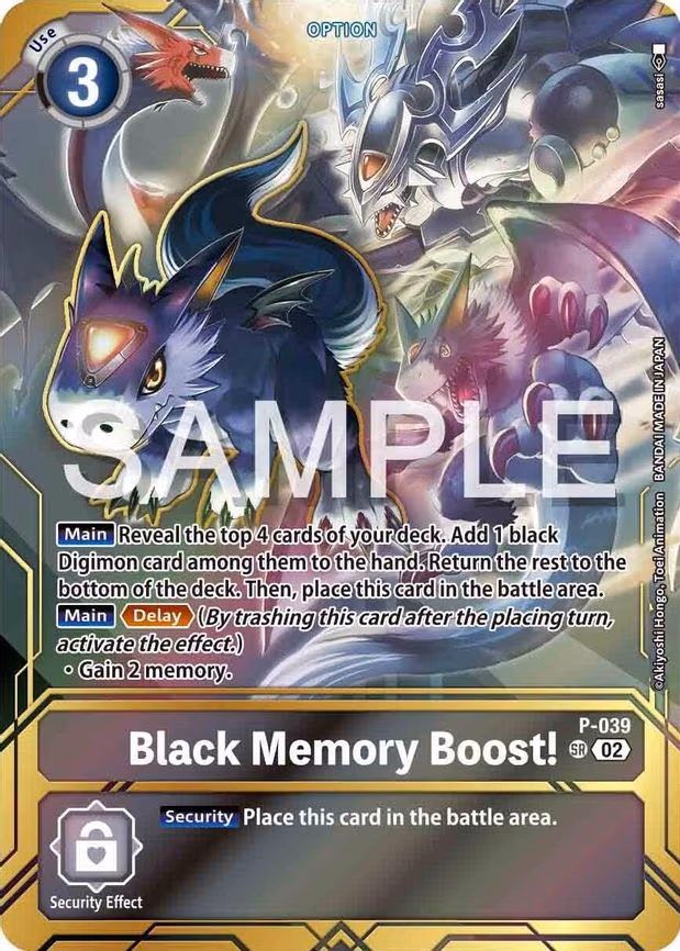 Black Memory Boost! - P-039 (Premium Card Collection - Memory Boost! Set) - Promo (P-039 P)