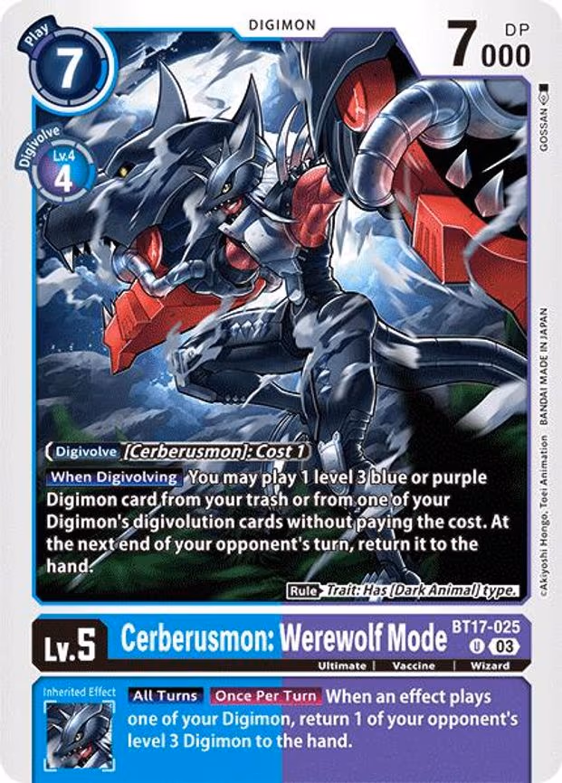 Cerberusmon: Werewolf Mode
