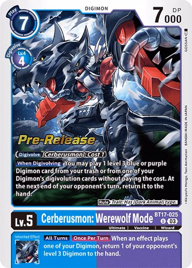 Cerberusmon: Werewolf Mode