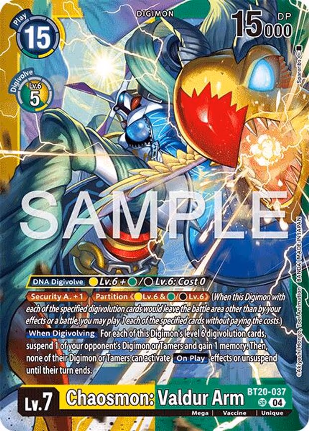 Chaosmon: Valdur Arm - Super Rare (BT20-037 SR)