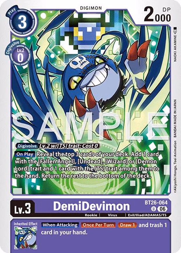 DemiDevimon - Uncommon (BT26-064 U)