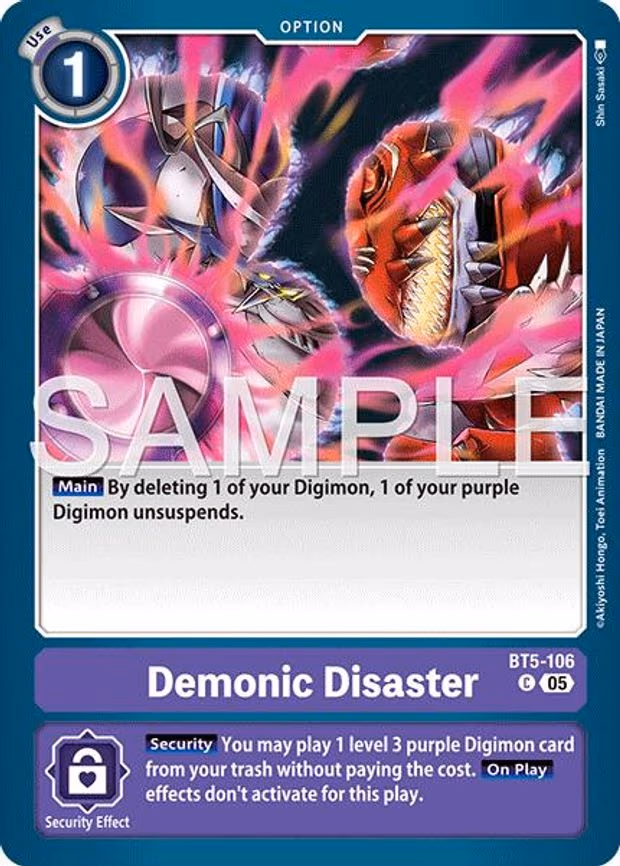 Demonic Disaster (Reprint) - Common (BT5-106 C)