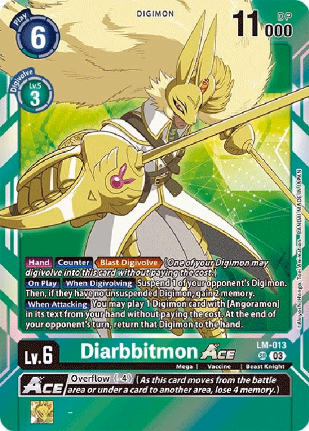 Diarbbitmon ACE (English Exclusive) - Super Rare (LM-013 SR)