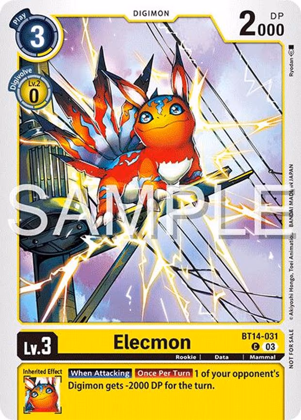 Elecmon (BT14-031) (Time Stranger Demo Deck)