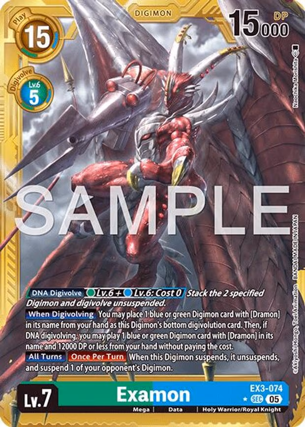 Examon (Gold Border) - Secret Rare (EX3-074 SEC)
