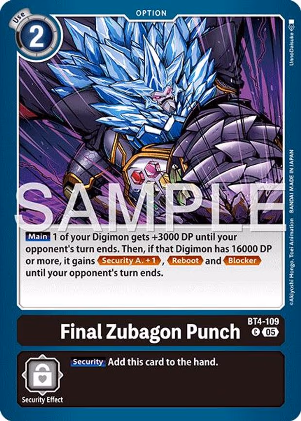 Final Zubagon Punch (Reprint)