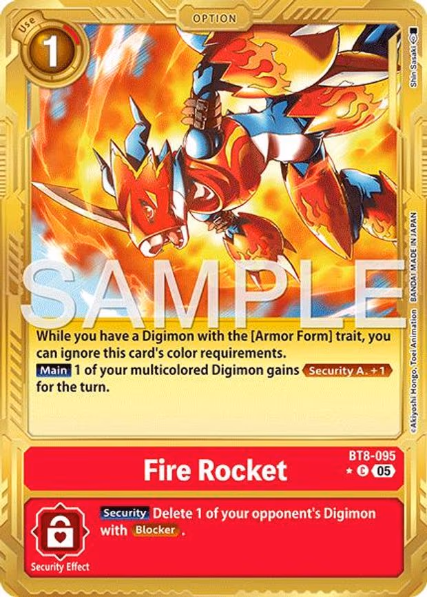 Fire Rocket (Gold Border)