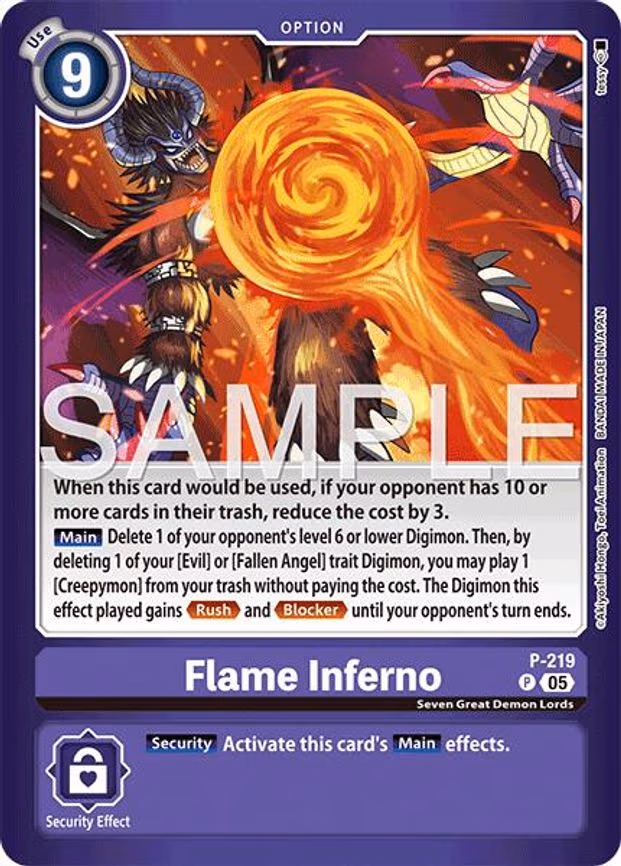Flame Inferno - Promo (P-219 P)