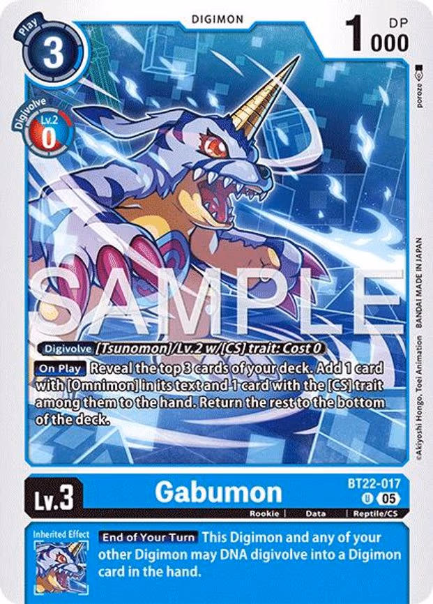 Gabumon - Uncommon (BT22-017 U)