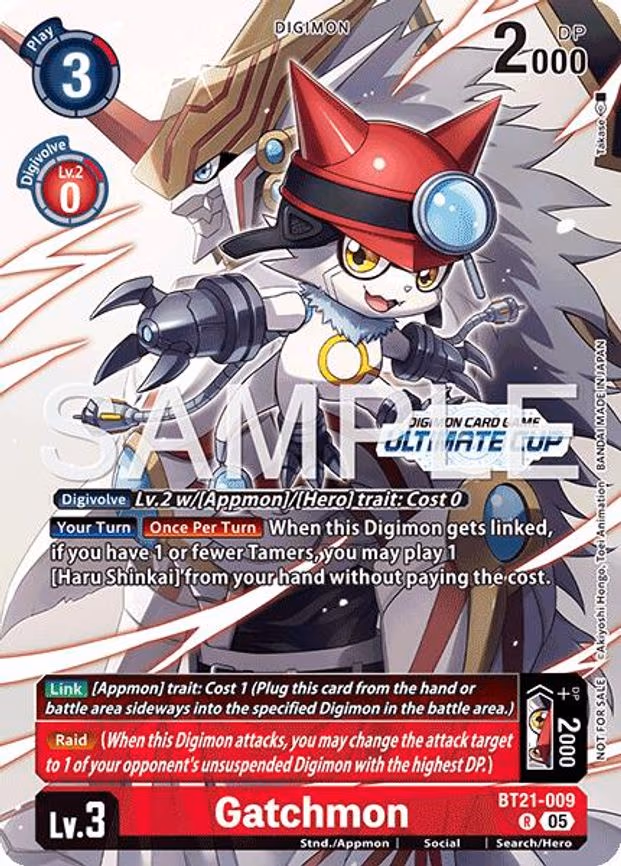 Gatchmon (Ultimate Cup 26-27 Season 2) - Rare (BT21-009 R)