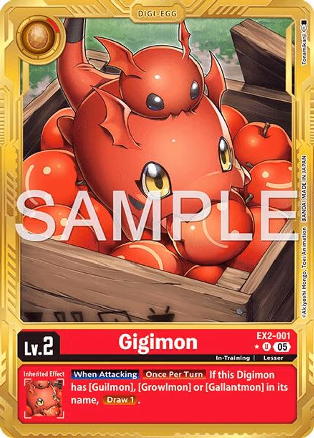 Gigimon (Gold Border) - Uncommon (EX2-001 U)