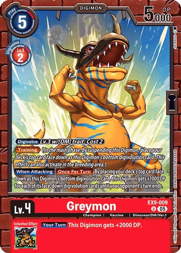 Greymon - Uncommon (EX9-009 U)