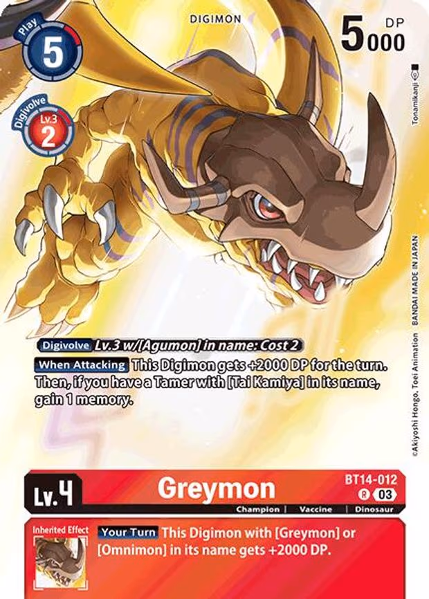 Greymon (Omnimon Binder Set)
