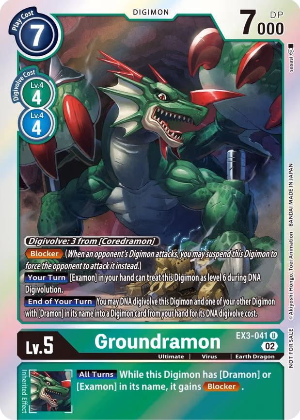 Groundramon (Box Topper) - Uncommon (EX3-041 U)