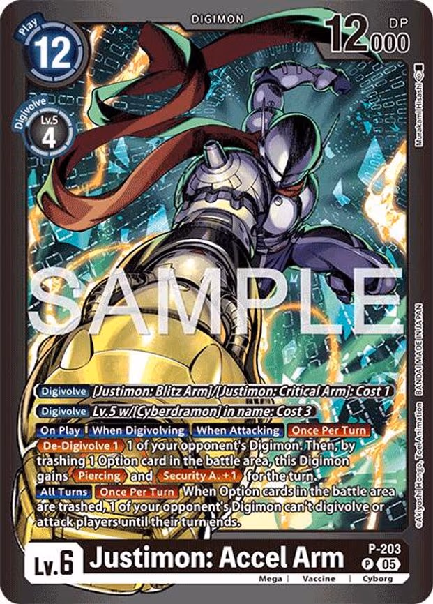 Justimon: Accel Arm - Promo (P-203 P)