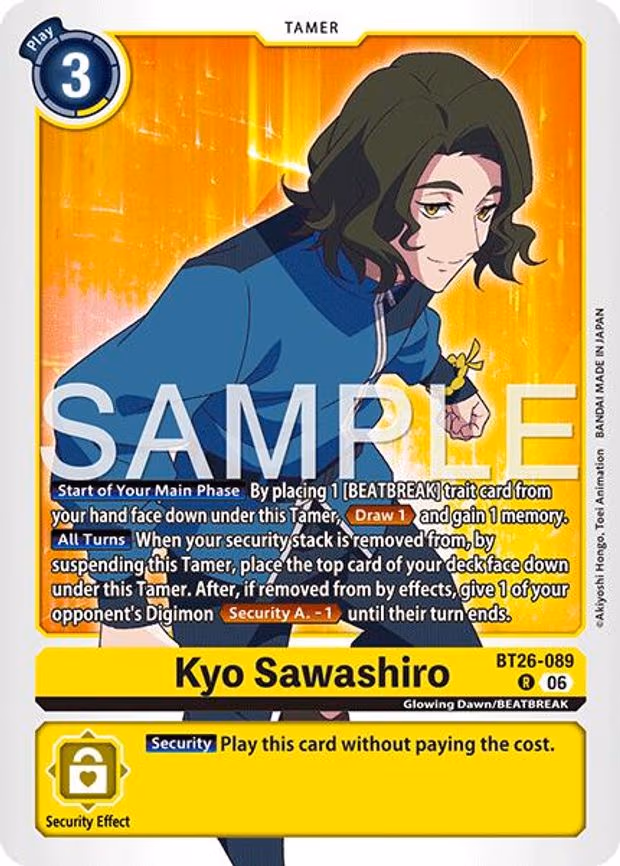 Kyo Sawashiro - Rare (BT26-089 R)