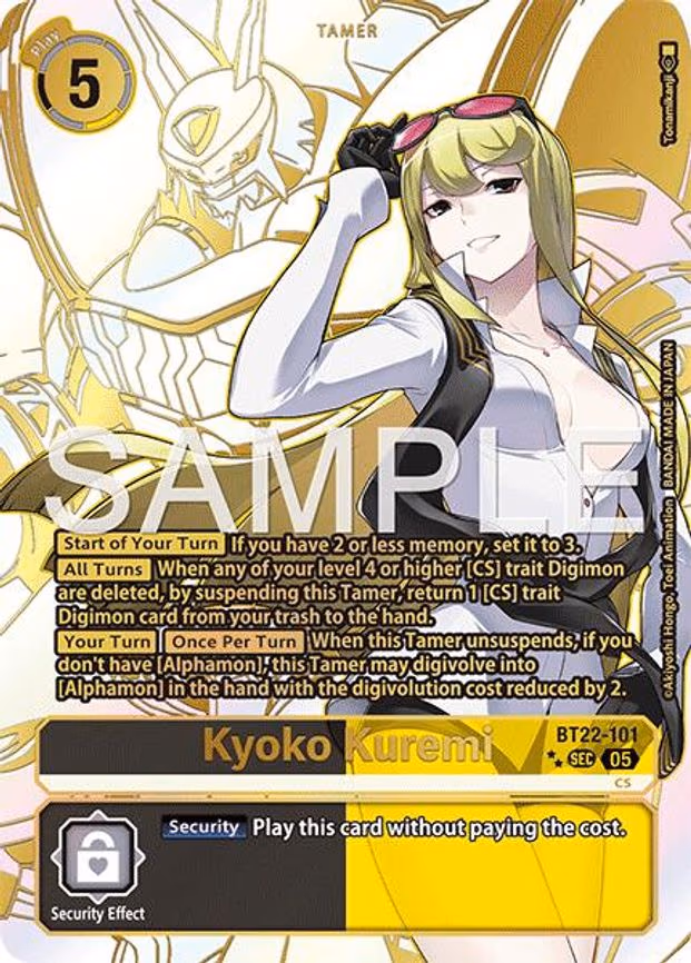 Kyoko Kuremi - Secret Rare (BT22-101 SEC)