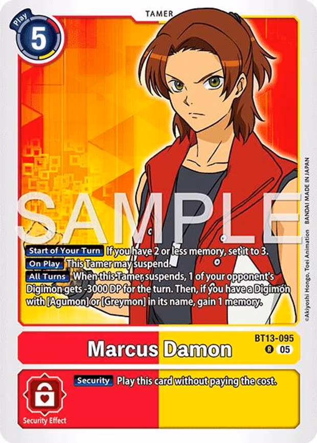 Marcus Damon - BT13-095 (Reprint) - Rare (BT13-095 R)