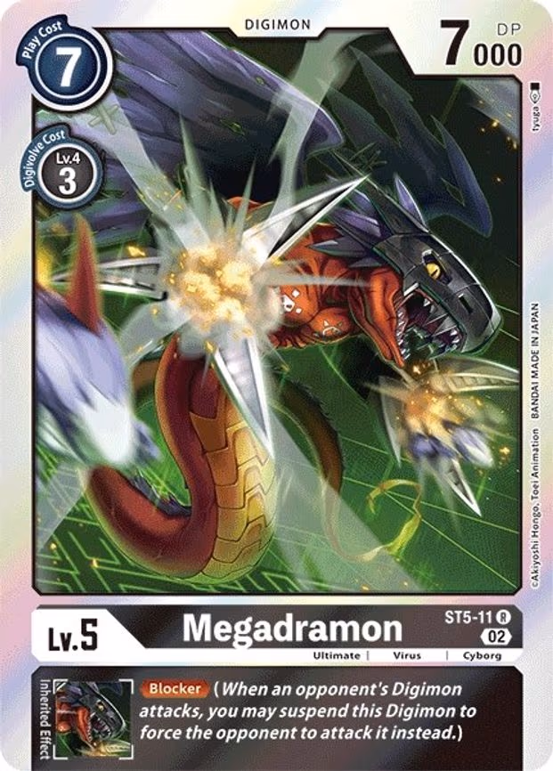Megadramon (Resurgence Booster Reprint) - Rare (ST5-11 R)