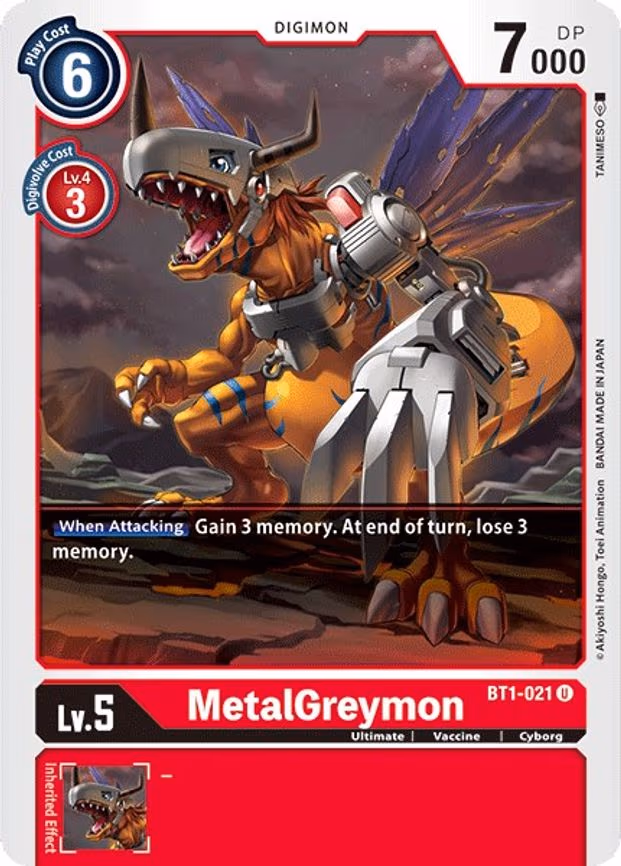 MetalGreymon - Uncommon (BT1-021 U)