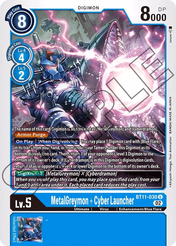 MetalGreymon + Cyber Launcher - Uncommon (BT11-030 U)