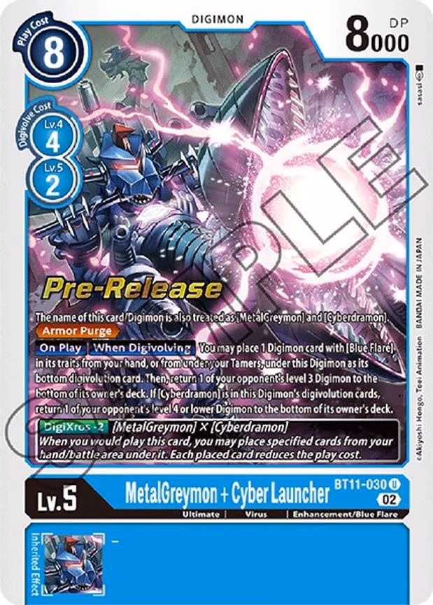 MetalGreymon + Cyber Launcher - Uncommon (BT11-030 U)