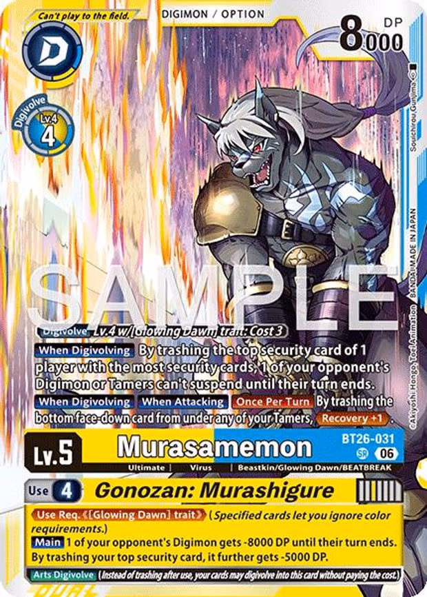 Murasamemon // Gonozan: Murashigure - Super Rare (BT26-031 SR)