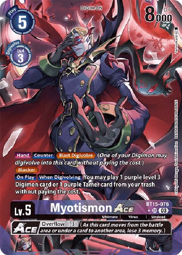 Myotismon ACE - Super Rare (BT15-076 SR)