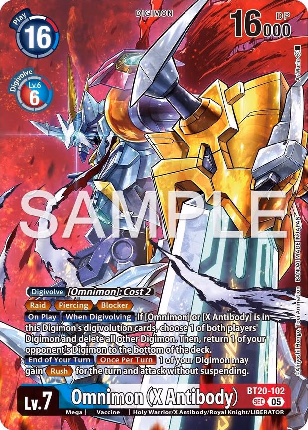 Omnimon (X Antibody) (Tamer's Selection Box Ver. X Antibody) - Secret Rare (BT20-102 SEC)