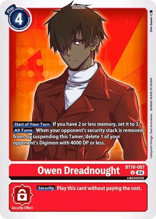 Owen Dreadnought - Uncommon (BT18-087 U)