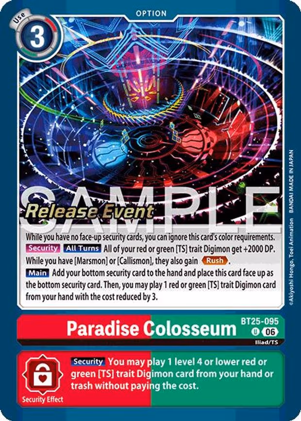 Paradise Colosseum - Uncommon (BT25-095 U)