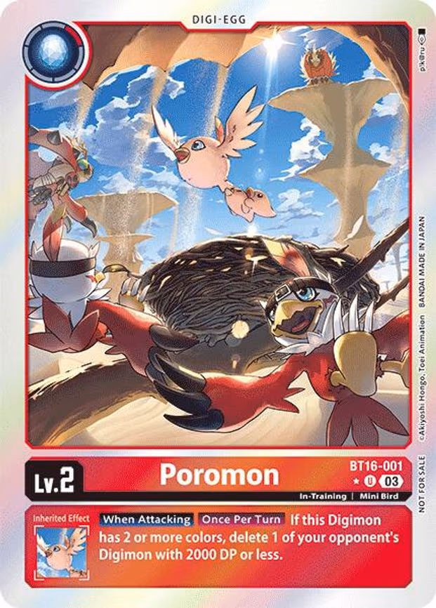 Poromon (Box Promotion Pack: Beginning Observer) - Uncommon (BT16-001 U)